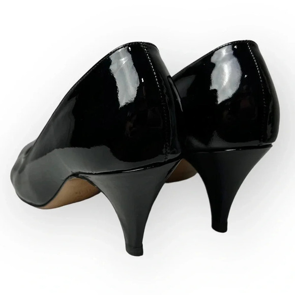 Bally Black Patent Leather Kitten  Heel - Picture 3 of 11